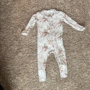 Floral Ruffle Kids One Piece